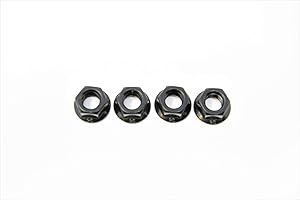 BIKE-PARTS Hard to find Bike Parts TWO PAIR (4) 3/8" BLACK REAR CYCLE WHEEL NUTS 26tpi WITH INTEGRATED WASHER ALL BIKES