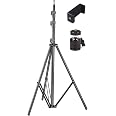 GiftMax® Tripod Kit with 9 Ft Light Stand, Mobile Holder, Mini Ball Head for Indoor, Outdoor and Travel Photo Video Shoots