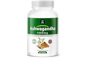 AWM LIFE VITA Ashwagandha High Strength 1000mg - 365 Vegan Tablets (1 Year Supply) - Pure Ashwagandha Root Extract