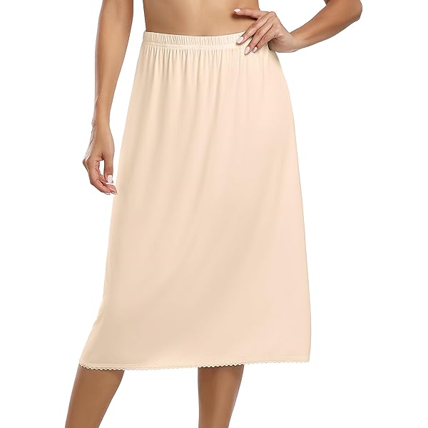 Jupon Antistatique Femme Kivie Satin Mi-Long 70cm Pour Robe De  Mariage/Soirée Noir/Blanc