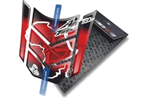 Fooqs Tankpad kompatibel mit Honda Africa Twin Crf 1000 1000L (Rot)