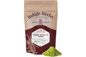 INDIGO HERBS Organic Matcha Green Tea Powder - 50g (50 servings) | Ceremonial Grade | Japanese | Vegan | High in Antioxidants | 100% Pure Botanical Ingredients