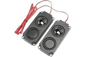 fasient 2 PCS Speaker 5 Watt 8 Ohm Heavy Bass Speaker 8ohm 5w Loundspeaker Micro Speaker for Small Digital Products Advertising Machines LCD TV Monitors Black