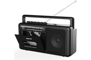 WIITHINK Lettore a cassette portatili, con Bluetooth, USB, jack per cuffie, vintage registratore a cassette portatile per casa o all'aperto