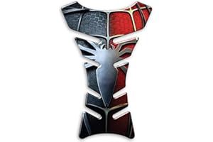 DEGONA Paraserbatoio SPIDERMAN spider man Tank Pad Adesivo Resinato 3D Protezione Serbatoio compatibile con moto HONDA YAMAHA DUCATI APRILIA KAWASAKI - PV011