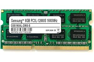 SIQUELL Samsung 3rd 8GB DDR3 1600MHz SO-Dimm PC3L-12800S 2Rx8 1,35V 204pin