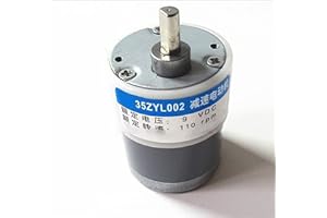 Pilang zxxin-Motore Elettrico 3. 5ZYC-01 35ZYL002 530 Motore orientabile, 9V 110RPM, Motore da banco valuta Robusto e Durevole (Speed(RPM) : D Shaft)