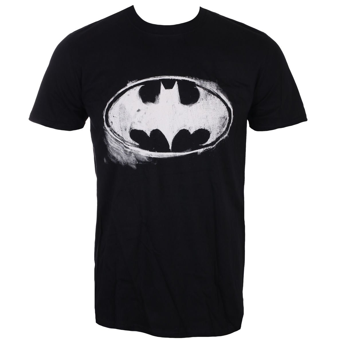 Live-Nation-Herren-T-Shirt-Film-Batman-Logo-Mono-Distressed-PE13477TSBP-L