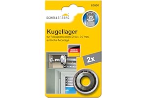 Schellenberg 83800 Cuscinetto a sfera per tapparelle Maxi, 2 pezzi