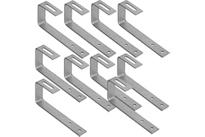 Avoltik Lot de 10 crochets de toit photovoltaïque pour bitume, ardoise et tuiles I Crochets de toit solaires de qualité supérieure en acier inoxydable 1.4301