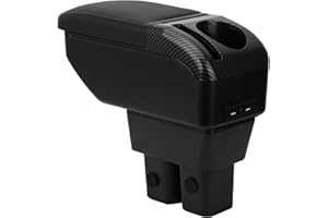 ZENVI Armrests Compatible with Suzuki Jimny Armrest 2018-2024 Center Console Organizer Box Double Layer Storage Style Usable for Elbow Support （Black Style）