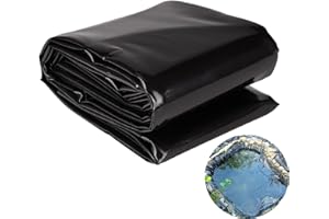 Dtyubfg Bâche pour Bassin Jardin,2X10m 6X12m 10X16m 14X14m Liner De Bassin en HDPE Robuste,Revêtement De Bassin Extérieur Membrane Jardins Aquatiques (Size : 8x11.5m)