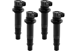 HQPASFY Ignition Coil Pack 4pcs Compatible with Yamaha 2003-2007 YZF R6| 2002-2006 YZF R1| 2006-2014 FZ1 & More Replaces# F6T558, 5VY-82310-00-00