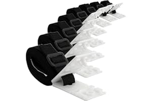 HANGARONE Haltebänder Befestigungsbänder Schnallen, 24-er Set Ersatzteil Zubehörteile für fahrbares Aufrollsystem, Befestigungskit für Pool-Planen/Abdeckungen