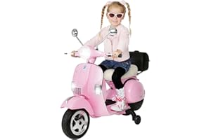 Actionbikes Motors Vespa PX150 Scooter électrique Enfants - sous Licence - 2 x 18 Watt Moteur - Véhicule électrique Enfants - Scooter (Rose)