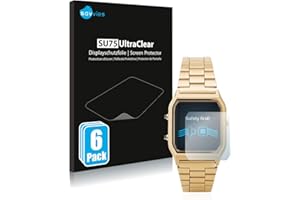 savvies Protection Ecran pour Casio AQ-230GA 6 Pièces - Film Protection Ultra Clair