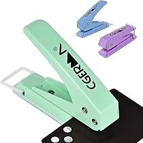 MIAO JIN 2er-Set Handstanzer – Dreieck & Quadrat (0,6 Cm) Für Basteln, Scrapbooking & DIY