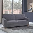 duroflex Utopia - 3 Seater Sofa Premium Fabric Sofa Set, Grey