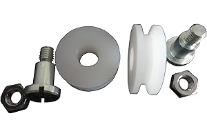 GAO Flora 2 castors greenhouse door POM diameter 25 mm with nut and bolt made of stainless steel