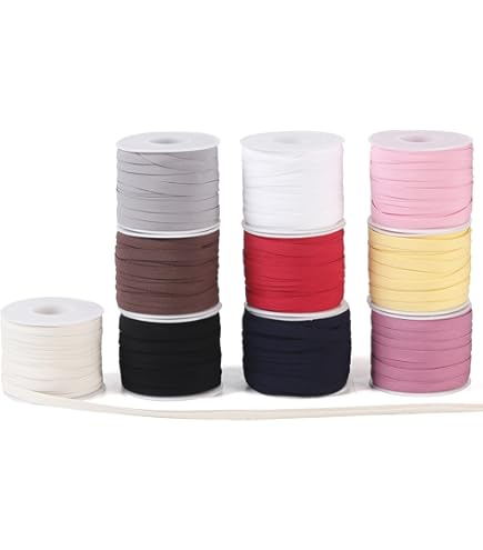 Mandala Crafts Double Fold Bias Tape – 1/2 Inch Wide, Lilac, 55 Yard Roll For Sewing & Quilting