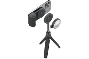 ShiftCam SnapGrip Creator Kit - Enthält SnapGrip, SnapLight, SnapPod und Tragetasche - Magnetische Halterung kann an jedem Handy befestigt Werden | Midnight