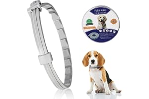 LONIMIA Verstellbar Zecken- & Flohschutz Halsband Hund, Floh und Zeckenhalsband für Hunde Natürlicher Zeckenschutz, Länge: 63cm,für kleine, mittlere und große Haustiere