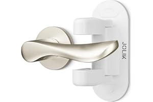 Jolik Serrures de Sécurité pour Enfants (2 pièces) Bébé Verrouillage Sécurité Bloque Porte avec Adhésif - Serrures de Sécurité pour Enfants Anti-Verrouillage（blanc）