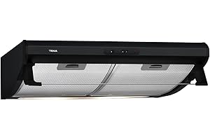 Teka C 6310 - Campana Extractora Acero Inoxidable 60 cm, Clásica e Integrada en Mueble, 3 Velocidades, 1 Motor, Iluminación LED, Color Negro