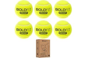 Boldfit Cricket Tennis Ball for Cricket Tournament, Street Match Cricket Ball Tennis for Lawn Cricket Soft Tennis Balls