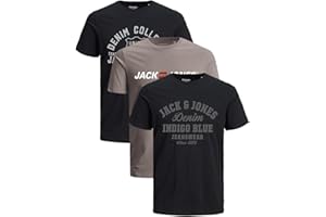 JACK & JONES Herren 3er-Set T-Shirts aus Baumwolle