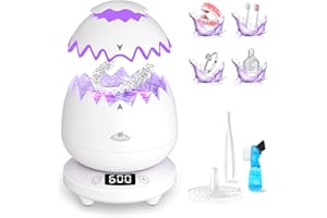 SOVYIME Appareil de nettoyage à ultrasons 2025-45000 Hz - 180 ml - Pour gouttière dentaire, prothèses dentaires, rétention, aligneurs, prothèses, tête de brosse à dents, nettoyant pour bijoux