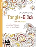 Image de Inspiration Tangle-Glück: 50 entspannende Ausmalmuster für mehr Lebensfreude (Farbe rein – Stres