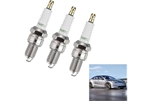 STARKVISTA 3PCS F6RTC Spark Plug Replacement – Compatible with Petrol Mower, Mountfield Lawnmower, LG Engines – Universal Ignition Replacement for Cars, Scooters, Lawn Equipment