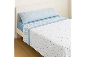 Corredocasa - Completo Lenzuola Letto in Morbido e Caldo Pile, Made in Italy - Set Completo Sotto Sopra e Federe Matrimoniale Adatto per un Caldo Inverno - Azzurro