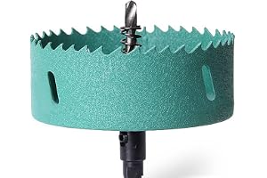 SagaSave 145 mm hålsåg i metall med majshål borrskärare, slitstark för trä, metall, rostfritt stål, plast, gips, fiberskiva