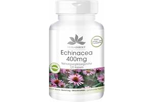 HERBA DIREKT Échinacée 400mg - dosage élevé - végan - 120 gélules | Warnke Vitalstoffe - Qualité des pharmacies allemandes