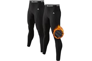 CL convallaria Thermo Unterhose Herren Lange Thermounterhose Männer Warm Innenfleece Thermounterwäsche Sport Skiunterwäsche Funktionsunterwäsche für Winter