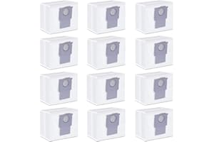 ‎ALLOYTOOL 12 Stück Staubbeutel für Roborock S8+ / S8 Pro Ultra / S7 MaxV Ultra / S7 Pro Ultra / Q7+ / Q7 Max+ / Q5+ Saugroboter Absaugstation, 3L Großer Kapazität Ersatzbeutel Zubehör Staubsaugerbeutel