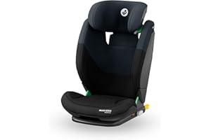 Maxi-Cosi RodiFix S i-Size, Seggiolino Auto ISOFIX Reclinabile in 3 Posizioni, 3,5-12 Anni (100-150 cm), Regolabile in Altezza/Larghezza, Protection G-CELL, Tecnologia AirProtect, Tonal Black