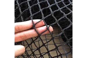 TRIVERNTRUSTD Red de Seguridad para Escaleras, Red de Seguridad para Lofts, Red de Seguridad para Gatos y Mascotas, Red de Protección para Interiores y Exteriores, Barandil(Size:1M×3M(3.3FT×9.8FT),Color:Negro)