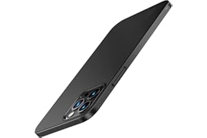 Sitthyw Coque pour iPhone 13 Pro Max Ultra Fine Housse Mate Rigide Anti-Rayure Etui de Protection Finition Mat Slim Dur Case Cover Mince et légère Anti-Empreintes Hardcase 6.7 Pouces, Noir