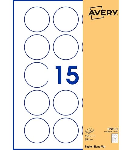 25mm Diametro Rotondo, 350 Etichette, Bianco Opaco, Carta - Foto 2