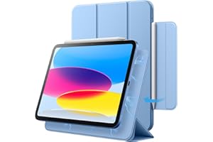 JETech Funda Magnética para iPad (A16) 11.ª/10.ª Generación (2025/2022), Accesorio Magnético, Slim Carcasa con Auto-Sueño/Estela (Azul)