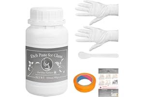 EIGTWEN 300 g de pâte d'Etch pour le verre et diverses surfaces La pâte d'Etch convient parfaitement pour créer des designs