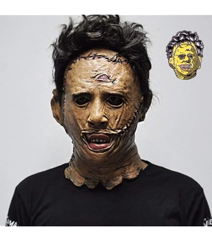 Masque Halloween Double Menton Réaliste En Latex - Couvre-visage Complet, Drôle Et Effrayant | Pour Fête Déguisée, Mascarade, Cosplay