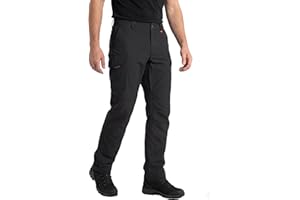 DANISH ENDURANCE Pantalones Trekking Hombre, Pantalones Impermeables de Trabajo, Termicos, para Senderismo, Esquì, Snowboard, Ajuste Regular