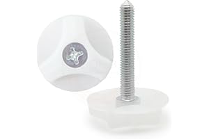 COOL BED SLEEP WELL, PAY LESS COOL BED 2 x M8 Headboard Bolts 50mm Screws with Fitted Washers Fixings for Divan Ottoman Beds (2 x M8 50MM BOLTS WITH WASHER)