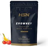 HSN Evowhey Protein | Strawberry Banana 500g = 17 Shots per Whey Protein Concentrate | 100% Whey Protein Concentrate (WPC) |