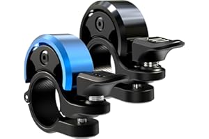 Greallthy Timbre de Bicicleta, Mini Timbre de Aluminio Aleación Super Fuerte, Actualización 2025 para MTB Bicicleta de Carrera Ebike Mountain Bike, Manillar 19-25.4 mm.