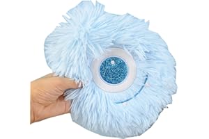 AVASAGS 550ML Monster Wärmflasche Kinder Warmhalten mit Bezug Flauschig Bettflasche Wärmflasche Winter Wärm flaschen Sicher und Langlebig Bettflasche (Blau)